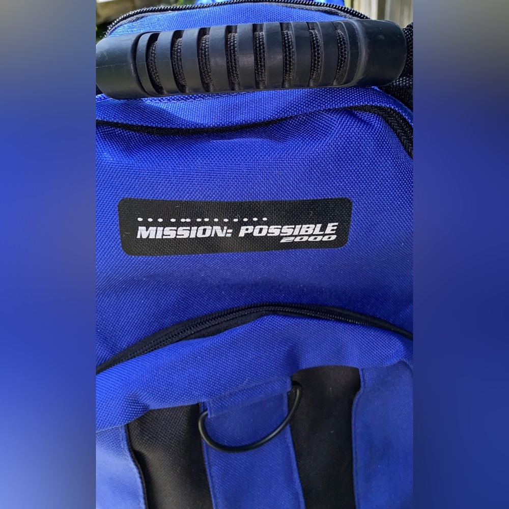 Hazel Mission Possible 2000 Backpack/Luggage Blue… - image 7